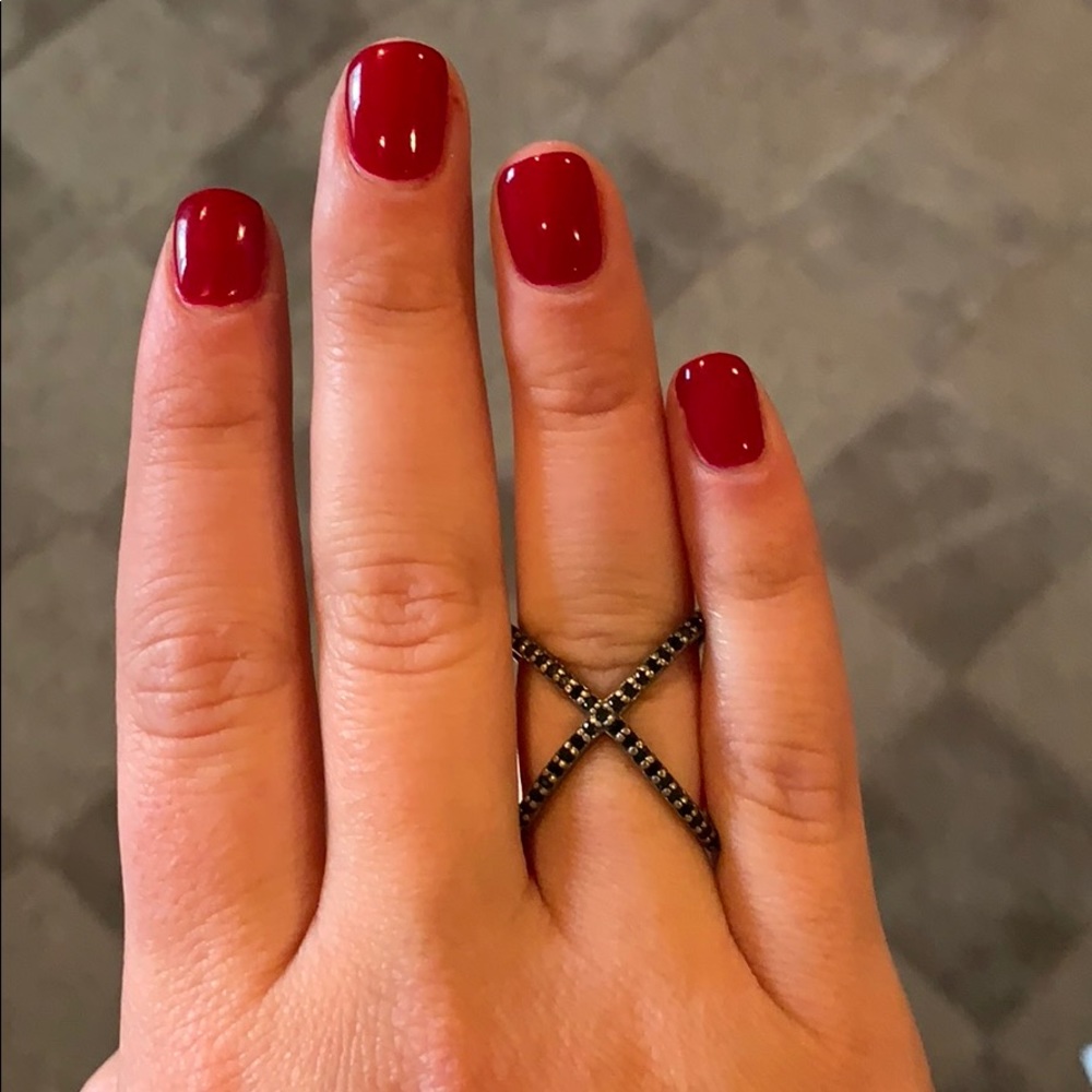 Black X Ring